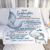 Personalized To My Goddaughter Gifts Blanket From Godmother Whenever Elephant Unique Birthday Gifts For Goddaughter Graduation Christmas Custom Fleece Blanket | siriusteestore