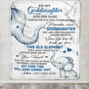 Personalized To My Goddaughter Gifts Blanket From Godmother Whenever Elephant Unique Birthday Gifts For Goddaughter Graduation Christmas Custom Fleece Blanket | siriusteestore