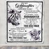 Personalized To My Goddaughter Gifts Blanket From Godmother Whenever White Tiger Unique Birthday Gifts For Goddaughter Graduation Christmas Fleece Blanket | siriusteestore