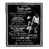 Personalized To My Goddaughter Gifts Blanket From Godmother Wherever Your Journey In Life Aunt Goddaughter Birthday Gifts Christmas Customized Fleece Blanket | siriusteestore