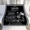 Personalized To My Goddaughter Gifts Blanket From Godmother Wherever Your Journey In Life Aunt Goddaughter Birthday Gifts Christmas Customized Fleece Blanket | siriusteestore