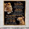 Personalized To My Goddaughter Gifts Blanket From Godmother Wherever Your Journey In Life Lion Goddaughter Birthday Gifts Christmas Customized Fleece Blanket | siriusteestore