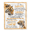 Personalized To My Goddaughter Gifts Blanket From Godmother Wherever Your Journey In Life Tiger Goddaughter Birthday Gifts Warm Customized Fleece Blanket | siriusteestore