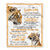 Personalized To My Goddaughter Gifts Blanket From Godmother Wherever Your Journey In Life Tiger Goddaughter Birthday Gifts Warm Customized Fleece Blanket | siriusteestore