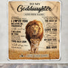 Personalized To My Goddaughter Gifts Blanket From Uncle Always Remember Lion Gifts For Goddaughter Birthday Graduation Christmas Custom Fleece Throw Blanket | siriusteestore