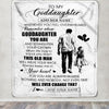 Personalized To My Goddaughter Gifts Blanket From Uncle Whenever Man Unique Birthday Gifts For Goddaughter Graduation Christmas Custom Fleece Throw Blanket | siriusteestore