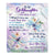 Personalized To My Goddaughter Gifts From Aunt Uncle Don't Give Up Dragonfly Gifts For Goddaughter Birthday Graduation Christmas Customized Fleece Blanket | siriusteestore