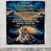 Personalized To My Goddaughter Gifts From Aunt Uncle Don't Give Up Tiger Gifts For Goddaughter Birthday Graduation Christmas Customized Fleece Throw Blanket | siriusteestore
