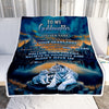 Personalized To My Goddaughter Gifts From Aunt Uncle Don't Give Up White Tiger Gifts For Goddaughter Birthday Graduation Christmas Customized Fleece Blanket | siriusteestore