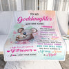 Personalized To My Goddaughter Gifts From Aunt Uncle Koala Letter I Hugged This Gifts For Goddaughter Birthday Graduation Christmas Customized Fleece Blanket | siriusteestore