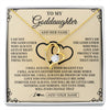 Forever Love Necklace 18K Yellow Gold Finish | 1 | Personalized To My Goddaughter Gifts From Godfather Goddaughter Birthday Gifts Jewelry For Women Goddaughter Pendant Necklace Christmas Gift Box Message Card | https://siriusteestore.