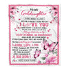 Personalized To My Goddaughter Gifts From Godmother Blanket I Love You Butterfly Birthday Gifts For Goddaughter Graduation Christmas Fleece Throw Blanket | siriusteestore
