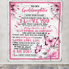Personalized To My Goddaughter Gifts From Godmother Blanket I Love You Butterfly Birthday Gifts For Goddaughter Graduation Christmas Fleece Throw Blanket | siriusteestore