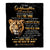 Personalized To My Goddaughter Gifts From Godmother Blanket Old Lion Love You Goddaughter Birthday Gifts Graduation Christmas Custom Fleece Throw Blanket | siriusteestore