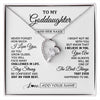 Forever Love Necklace 14K White Gold Finish | 1 | Personalized To My Goddaughter Gifts From Godmother Necklace I Love You Thoughtful Keepsake Gift Goddaughter Birthday Christmas Custom Gift Box Message Card | https://siriusteestore.