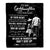 Personalized To My Goddaughter Gifts From Uncle Don't Give Up Uncle Gifts For Goddaughter Birthday Graduation Christmas Customized Fleece Throw Blanket | siriusteestore