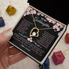 Forever Love Necklace 18K Yellow Gold Finish | 2 | Personalized To My Goddaughter Gifts Necklace From Godmother Godfather Love Precious Goddaughter Birthday Graduation Christmas Customized Gift Box Message Card | siriusteestore