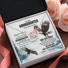 Interlocking Hearts Necklace Stainless Steel & Rose Gold Finish | 2 | Personalized To My Goddaughter Gifts Necklace From Godmother Whenever Eagle Unique Birthday Gifts For Goddaughter Christmas Jewelry Gift Box Message Card | https://siriusteestore.
