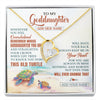 Forever Love Necklace 18K Yellow Gold Finish | 1 | Personalized To My Goddaughter Gifts Necklace From Godmother Whenever Turtle Unique Birthday Gifts For Goddaughter Christmas Custom Gift Box Message Card | https://siriusteestore.