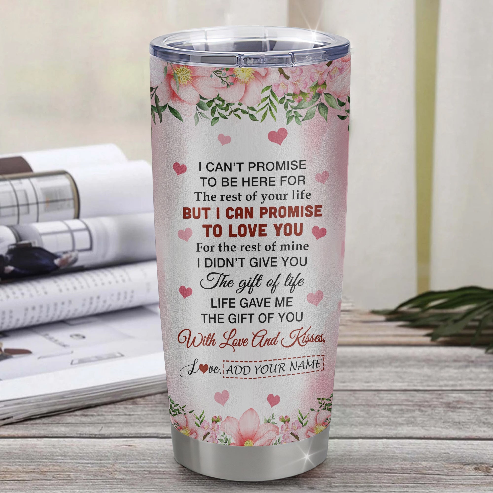 Personalized To My Goddaughter Gifts Tumbler From Aunt Floral I Love You Birthday Gifts For Goddaughter Graduation Christmas Customized Stainless Steel Insulated Mug | siriusteestore