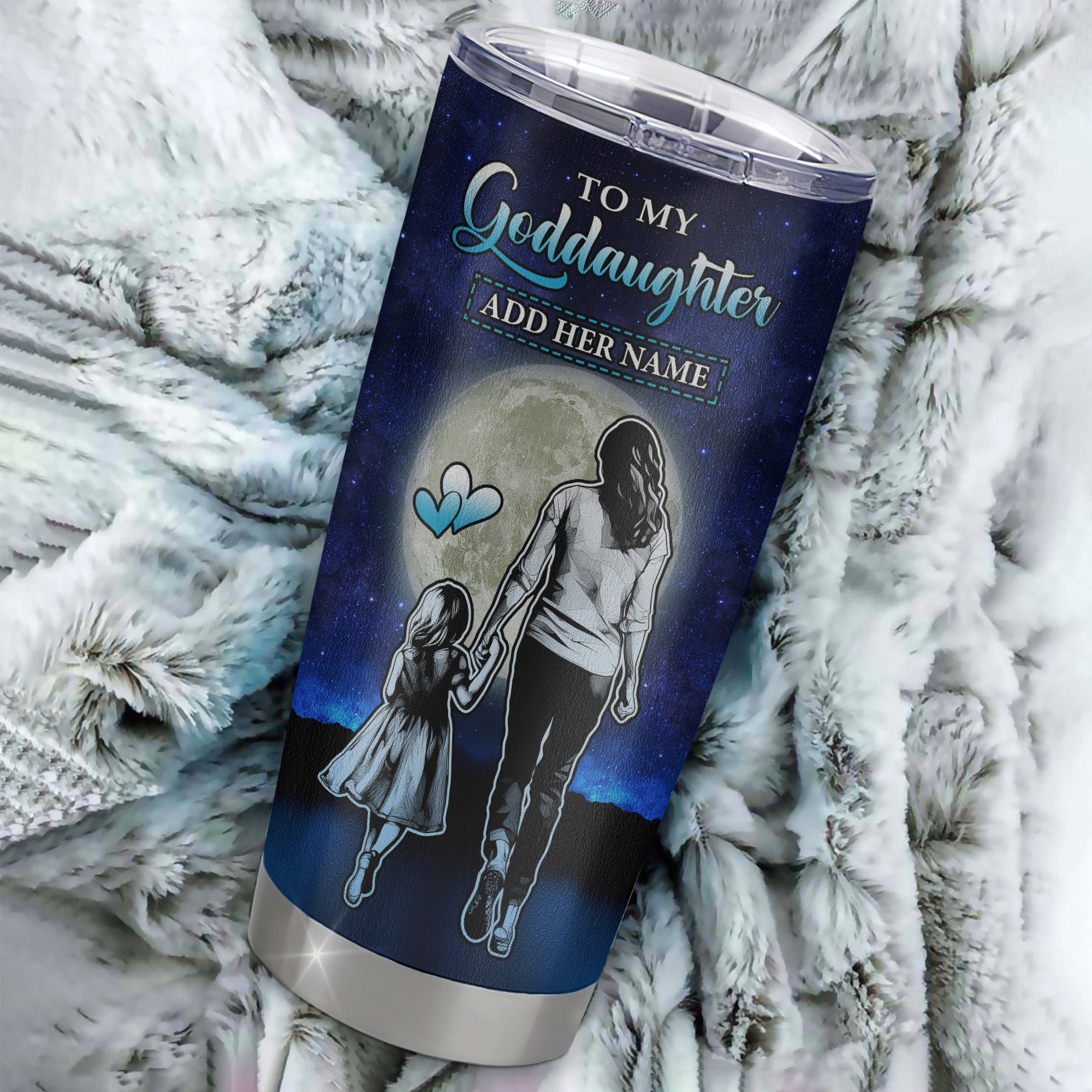 Personalized To My Goddaughter Gifts Tumbler From Godmother Aunt I Closed My Eyes For A Moment Goddaughter Birthday Graduation Christmas Custom Stainless Steel Mug | siriusteestore