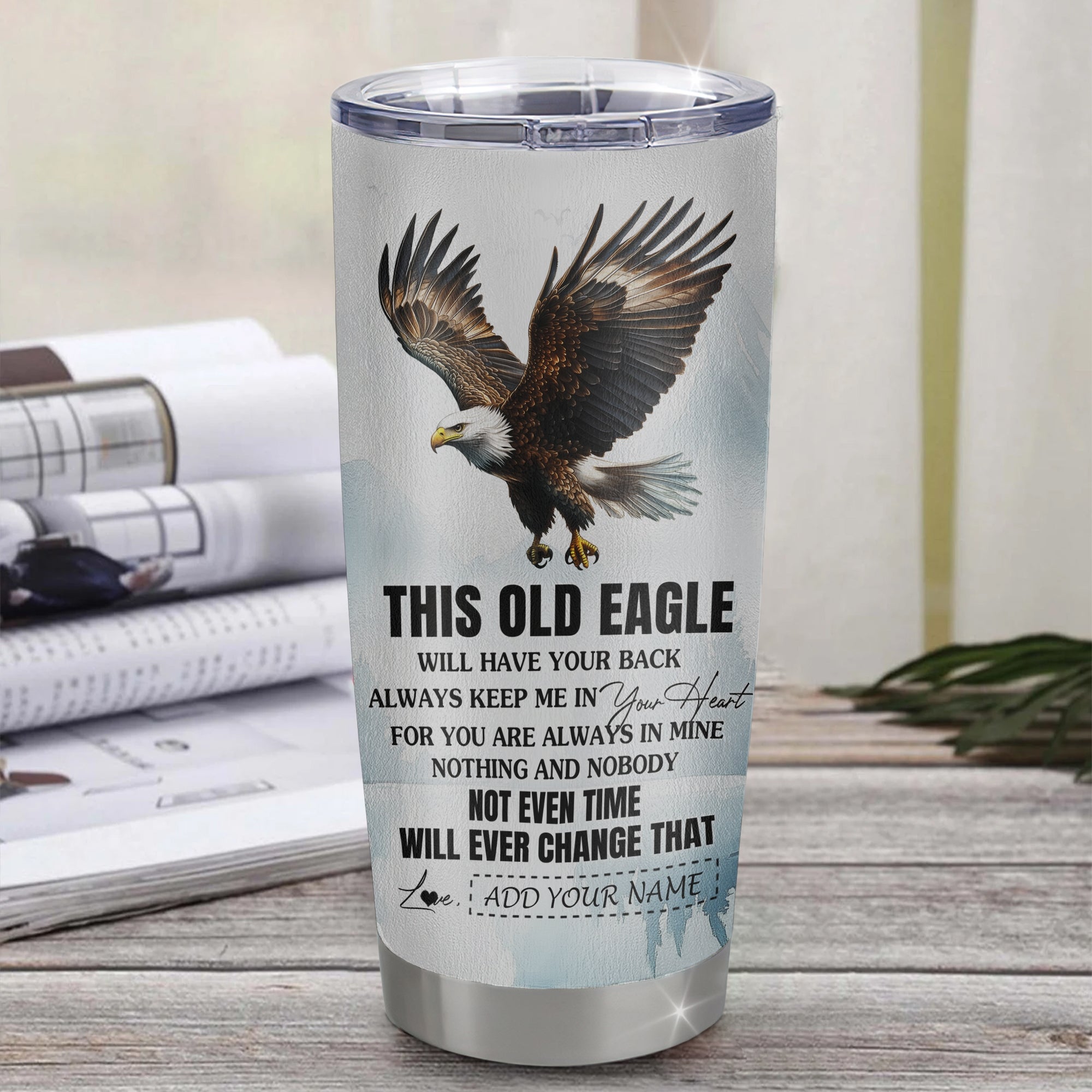 Personalized To My Goddaughter Gifts Tumbler From Godmother Whenever Eagle Unique Birthday Gifts For Goddaughter Graduation Christmas Stainless Steel Insulated Mug | siriusteestore