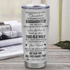 Personalized To My Goddaughter Gifts Tumbler From Godmother Whenever Wolf Unique Birthday For Goddaughter Graduation Christmas Custom Stainless Steel Cup Travel Mug | siriusteestore