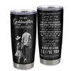 Personalized To My Goddaughter Gifts Tumbler From Uncle Godfather My Only Wish For You Goddaughter Birthday Gifts Graduation Christmas Custom Stainless Steel Travel Mug | siriusteestore