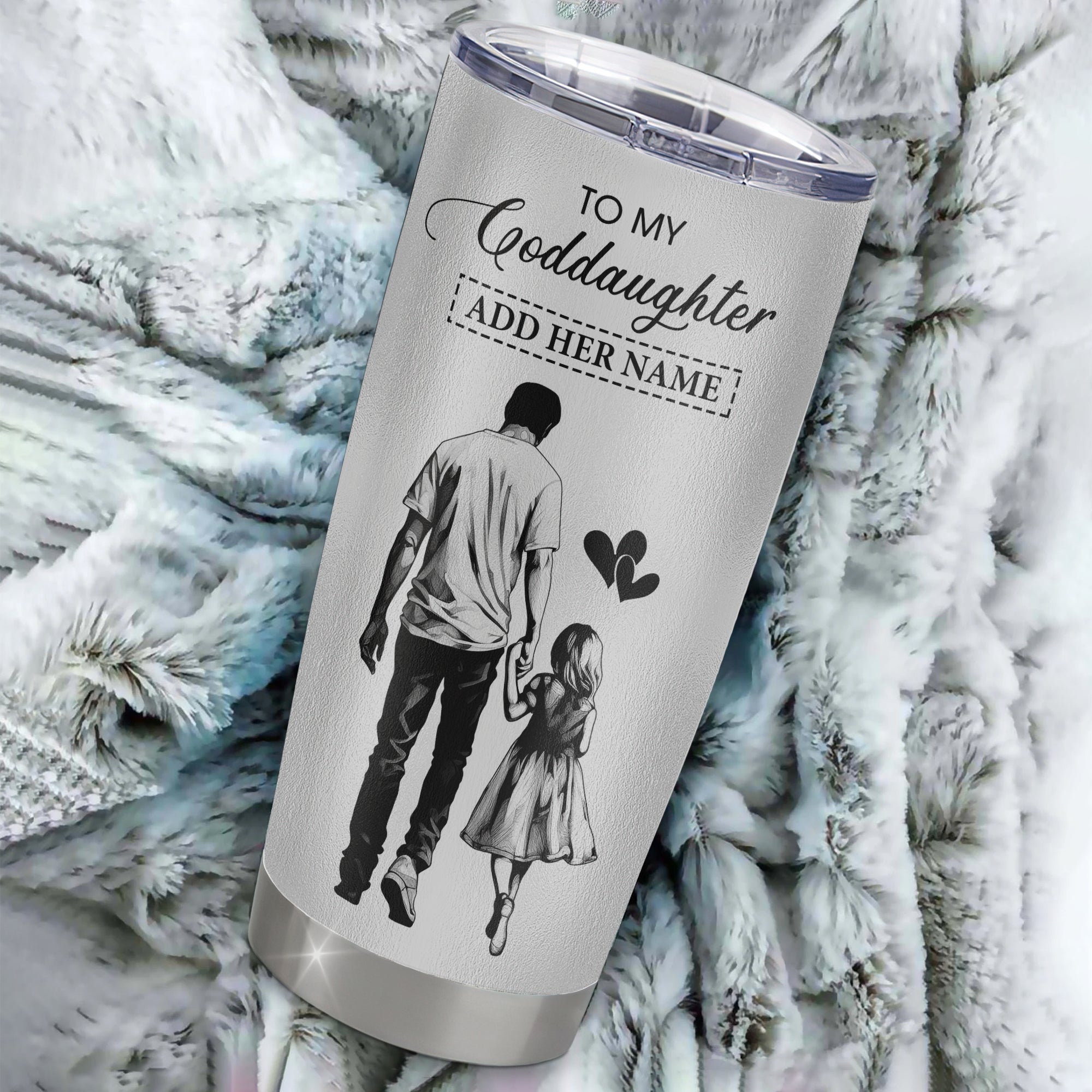 Personalized To My Goddaughter Gifts Tumbler From Uncle Whenever Man Unique Birthday Gifts For Goddaughter Graduation Christmas Custom Stainless Steel Cup Travel Mug | siriusteestore
