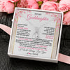 Alluring Beauty Necklace 14K White Gold Finish | 2 | Personalized To My Goddaughter Necklace From Aunt Uncle Inspirational I Love You Goddaughter Birthday Graduation Christmas Customized Gift Box Message Card | siriusteestore