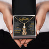Alluring Beauty Necklace 18K Yellow Gold Finish | 2 | Personalized To My Goddaughter Necklace From Godmother Never Feel You Are Alone Lion Birthday Gift Goddaughter Christmas Customized Gift Box Message Card | siriusteestore