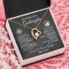 Forever Love Necklace 18K Yellow Gold Finish | Personalized To My Goddaughter Necklace From Godmother Uncle Aunt I Wish You The Strength Birthday Graduation Inspirational Customized Gift Box Message Card | siriusteestore