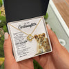 Love Knot Necklace 18K Yellow Gold Finish | 2 | Personalized To My Goddaughter Necklace From Godmother Whenever You Fell Overwhelmed Lion Goddaughter Birthday Christmas Customized Gift Box Message Card | siriusteestore