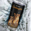 Personalized To My Goddaughter Tumbler From Aunt Stainless Steel Cup Live Laugh Love Lion Goddaughter Birthday Gifts Positive Graduation Christmas Custom Travel Mug | siriusteestore