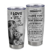 Personalized To My Goddaughter Tumbler From Godfather Stainless Steel Cup I Love You With All My Heart Goddaughter Birthday Christmas Travel Mug | siriusteestore