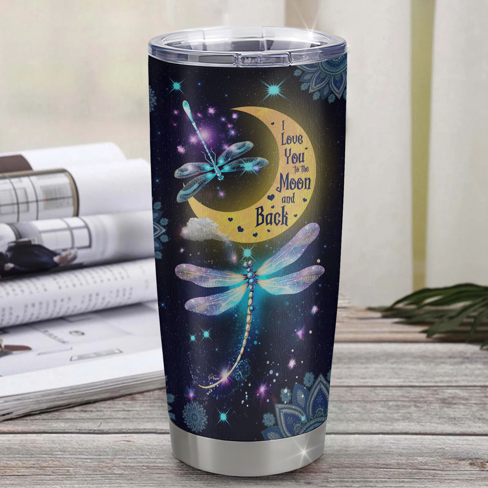 Personalized To My Goddaughter Tumbler From Godmother Dragonfly Whenever You Feel Overwhelmed Remember Whose Goddaughter Gift Birthday Christmas Travel Mug | siriusteestore