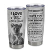 Personalized To My Goddaughter Tumbler From Godmother Stainless Steel Cup I Love You With All My Heart Goddaughter Birthday Christmas Travel Mug | siriusteestore