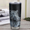 Personalized To My Goddaughter Tumbler From Godmother Stainless Steel Cup Never Forget I Love You White Tiger Goddaughter Birthday Christmas Travel Mug | siriusteestore