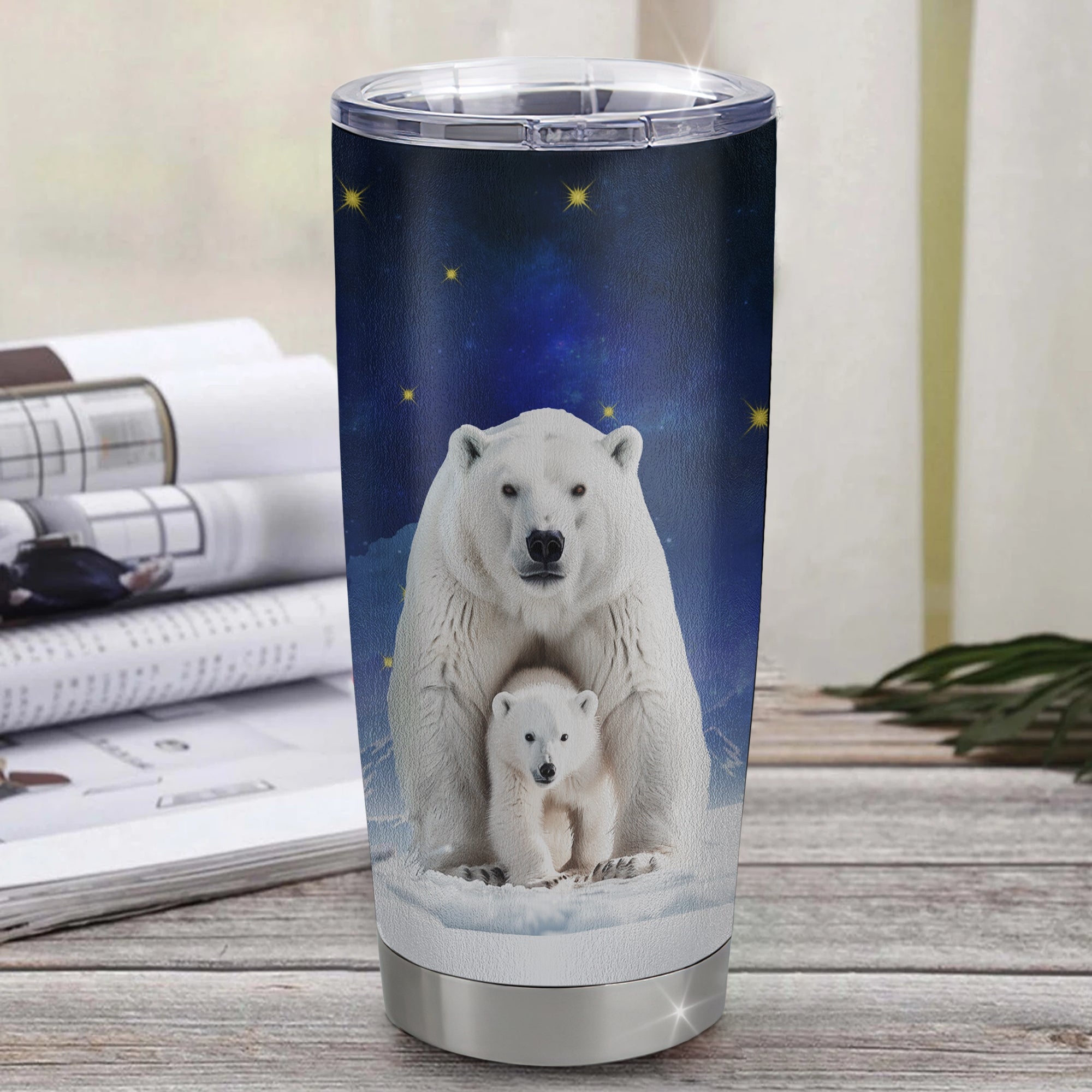 Personalized To My Goddaughter Tumbler From Godmother Uncle Aunt Stainless Steel Cup Polar Bear Never Forget I Love You Godchild Birthday Christmas Travel Mug | siriusteestore