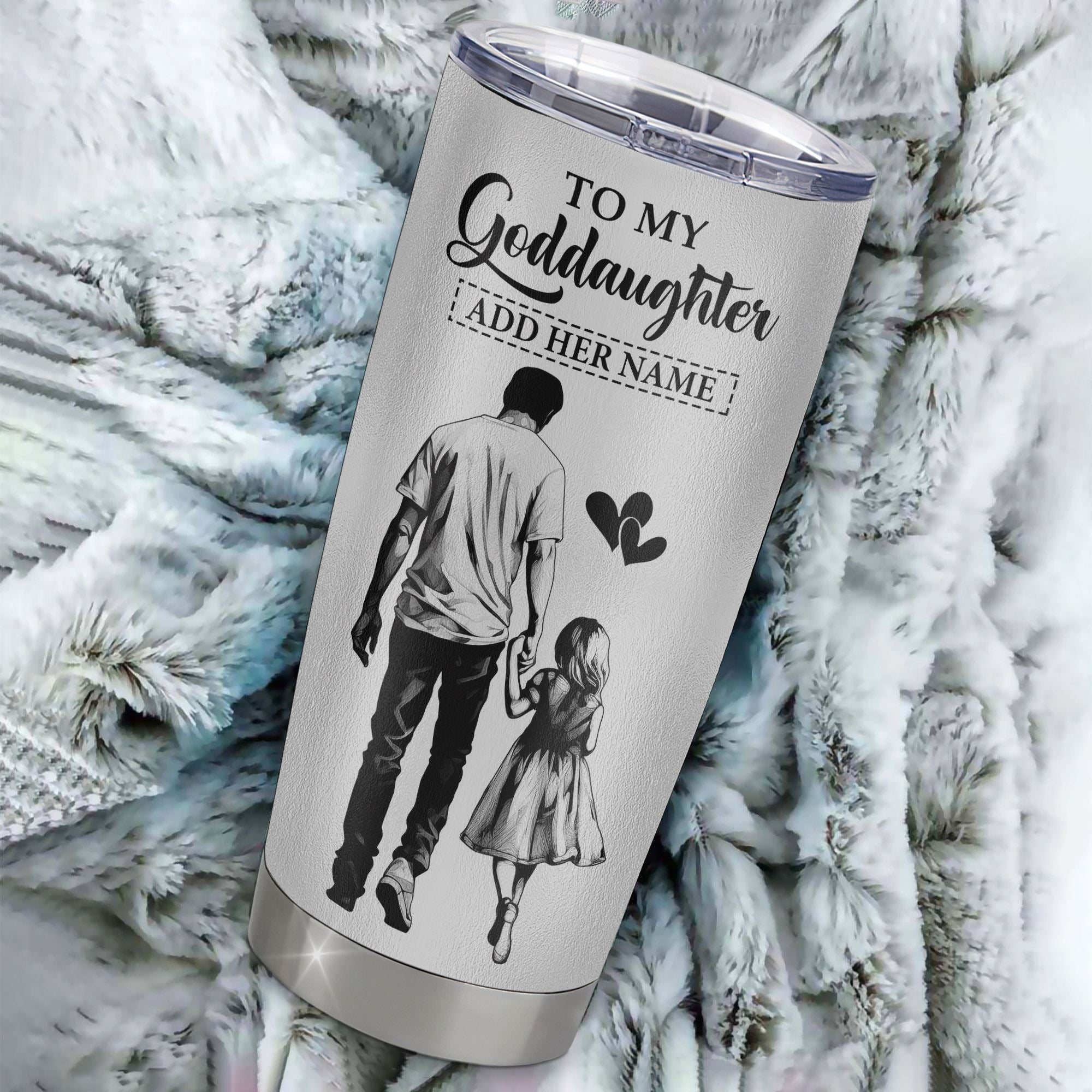 Personalized To My Goddaughter Tumbler You Will Never Lose From Godfather Uncle Goddaughter Birthday Gifts Graduation Christmas Custom Stainless Steel Cup Travel Mug | siriusteestore