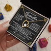Forever Love Necklace 18K Yellow Gold Finish | 2 | Personalized To My Godmother Necklace Gifts Meaningful Gift To Aunt From Niece Without You There Is No Me Mothers Day Godmother Birthday Gift Box Message Card | https://siriusteestore.