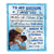 Personalized To My Godson Blanket From Godmother African Black Women Never Foget That I Love You Nephew Birthday Christmas Customized Fleece Throw Blanket | siriusteestore