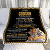 Personalized To My Godson Blanket Tiger I Love You Forever From Godmother Godfather Godson Birthday Gifts Christmas Graduation Customized Fleece Blanket | siriusteestore