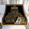 Personalized To My Godson Gifts Blanket From Aunt Uncle Godmother This Old Tiger Love You Godson Birthday Gifts Graduation Christmas Customized Fleece Blanket | siriusteestore