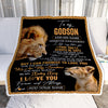 Personalized To My Godson Gifts Blanket From Godfather Wherever Your Journey In Life Lion Goddaughter Birthday Gifts Christmas Customized Fleece Blanket | siriusteestore