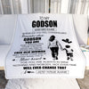 Personalized To My Godson Gifts Blanket From Godmother Aunt Whenever Woman Unique Birthday Gifts For Godson Graduation Christmas Custom Fleece Throw Blanket | siriusteestore