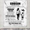 Personalized To My Godson Gifts Blanket From Godmother Aunt Whenever Woman Unique Birthday Gifts For Godson Graduation Christmas Custom Fleece Throw Blanket | siriusteestore