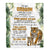 Personalized To My Godson Gifts Blanket From Godmother Uncle Godmother Whenever You Feel Tiger Godson Birthday Gifts Graduation Christmas Fleece Blanket | siriusteestore