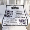 Personalized To My Godson Gifts Blanket From Godmother Uncle Whenever White Tiger Unique Birthday Gifts For Godson Graduation Christmas Fleece Throw Blanket | siriusteestore