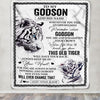 Personalized To My Godson Gifts Blanket From Godmother Uncle Whenever White Tiger Unique Birthday Gifts For Godson Graduation Christmas Fleece Throw Blanket | siriusteestore